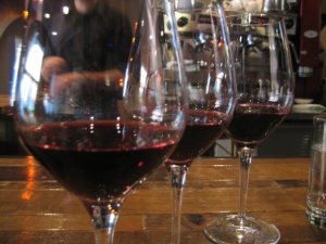 A red flight at Crush Wine Bar in Anchorage in 2009