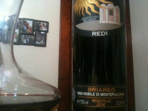 2006 Vecchia Cantina Vino Nobile Redi Argo et Non Briareo Riserva
