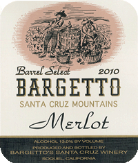 2010 Bargetto Santa Cruz Mountains Merlot
