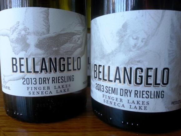 Two of Villa Bellangelo's Rieslings